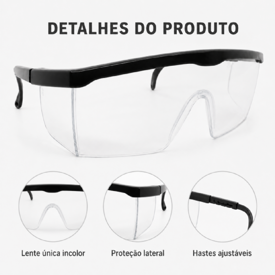 Óculos de Segurança Imperial PPO 01 Lente Incolor Proteplus