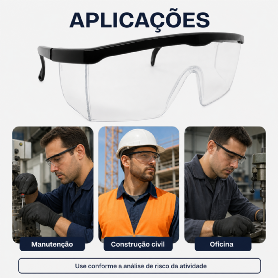 Óculos de Segurança Imperial PPO 01 Lente Incolor Proteplus