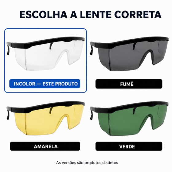 Óculos de Segurança Imperial PPO 01 Lente Incolor Proteplus