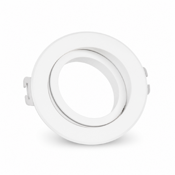 Spot De Embutir Redondo Recuado Para Lâmpada PAR20 Branco Moon