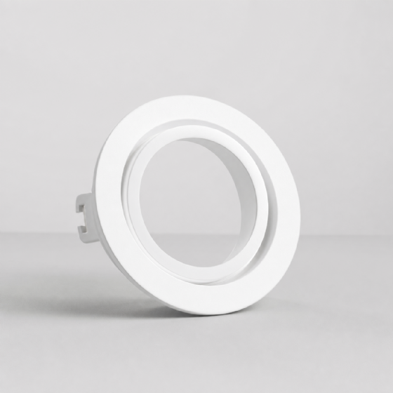 Spot De Embutir Redondo Recuado Para Lâmpada PAR20 Branco Moon